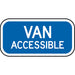 Van Accessible Sign 6" x 12" (1 pc.)