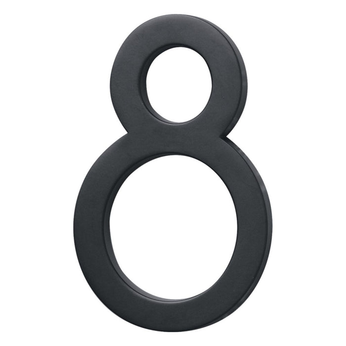 4" Black Floating Mount Number 8 (3 pcs.)