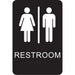 Braille Restrooms Signs 6" x 9" (3 pcs.)