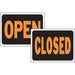 Open/Closed Reversible Sign 8.5" x 12.5" (10 pcs.)