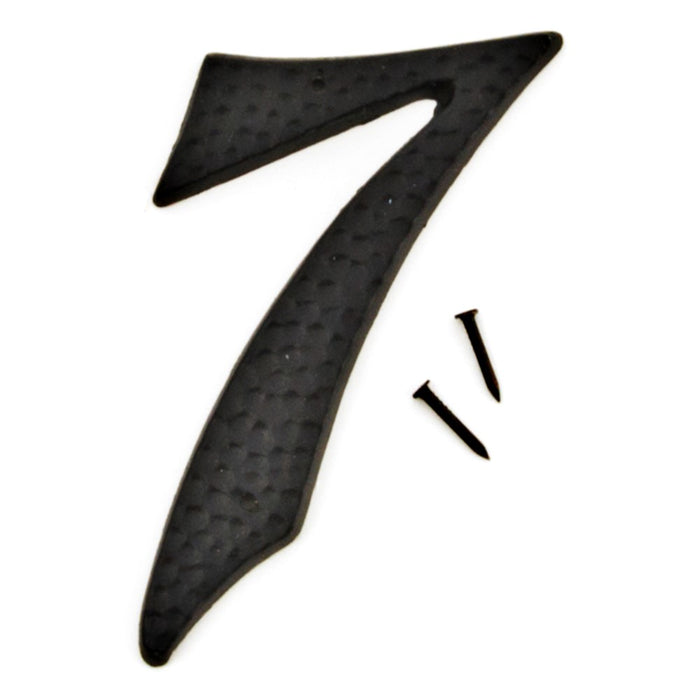 3" Black Aluminum Number 7 (10 pcs.)