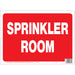 Sprinkler Room Sign 10" x 14" (5 pcs.)