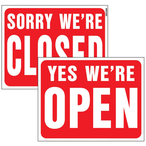 Open/Closed (Reversible) Sign 15" x 19" (5 pcs.)