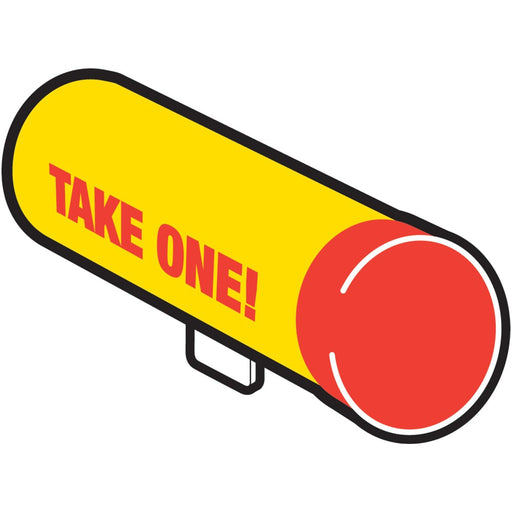 Take One Tube Sign 3" x 15.5" (6 pcs.)