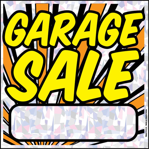 Prism Garage Sale Sign 12" x 12" (5 pcs.)