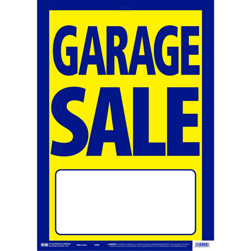 Garage Sale Street Sign 29" Sign 13" x 29" (5 pcs.)