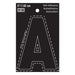 3" Black Vinyl Letter A  (10 pcs.)