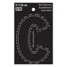 3" Black Vinyl Letter C  (10 pcs.)