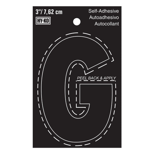 3" Black Vinyl Letter G  (10 pcs.)