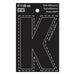 3" Black Vinyl Letter K  (10 pcs.)