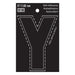 3" Black Vinyl Letter Y  (10 pcs.)