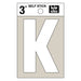 3" White Vinyl Letter K (10 pcs.)