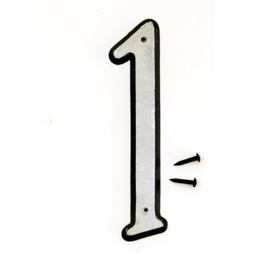 4" Reflective Plastic Number 1 (10 pcs.)