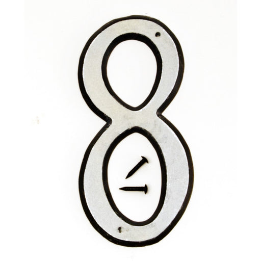 4" Reflective Plastic Number 8 (10 pcs.)