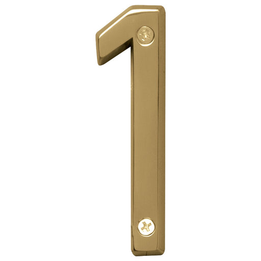 4" Polished Brass Number 1 (3 pcs.)