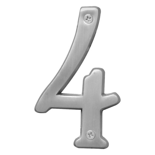 4" Satin Nickel Number 4 (3 pcs.)