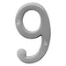 4" Satin Nickel Number 9 (3 pcs.)