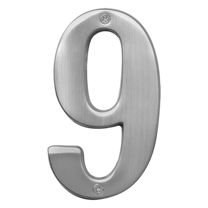 5" Satin Nickel Number 9 (3 pcs.)