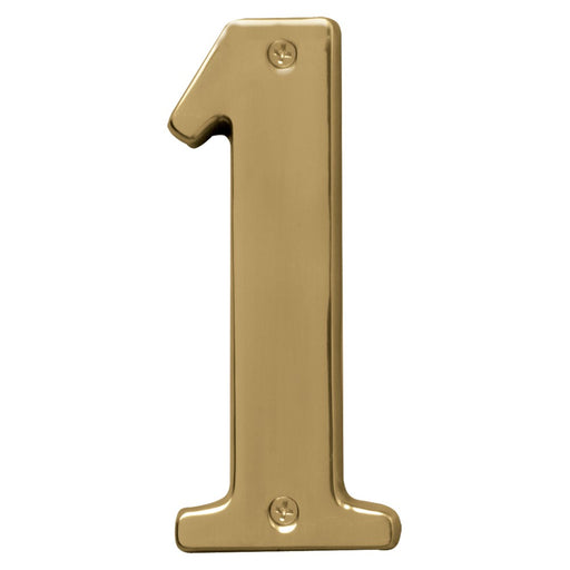 5" Polished Brass Number 1 (3 pcs.)