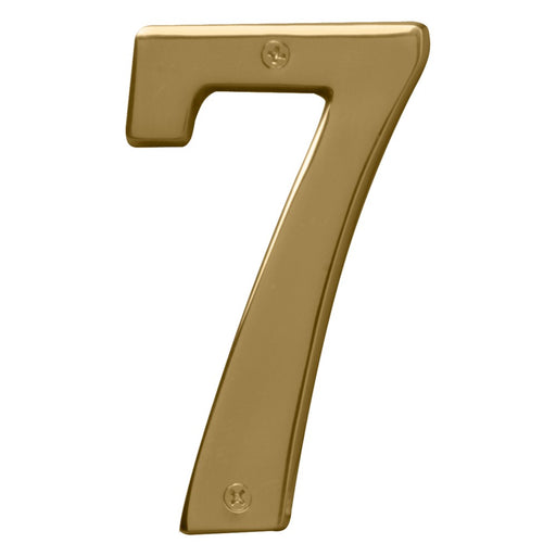 5" Polished Brass Number 7 (3 pcs.)