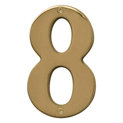 5" Polished Brass Number 8 (3 pcs.)