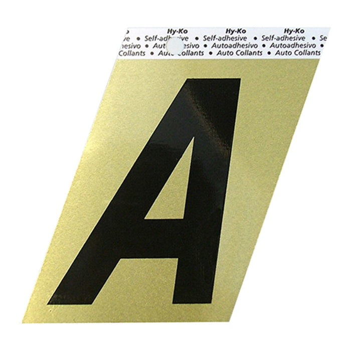 3.5" Gold Aluminum Letter A (10 pcs.)