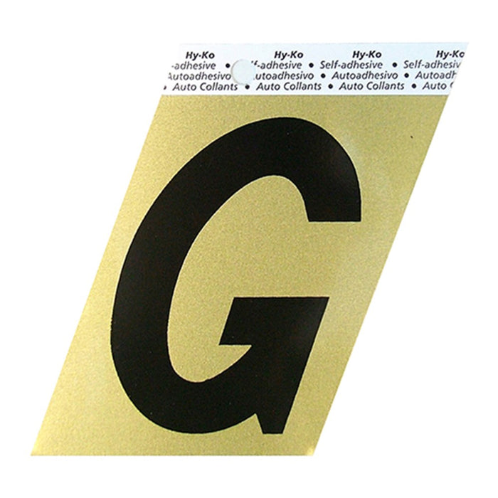 3.5" Gold Aluminum Letter G (10 pcs.)