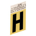 1.5" Gold Aluminum Letter H (10 pcs.)