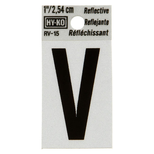 1.25" Reflective Letter V (10 pcs.)