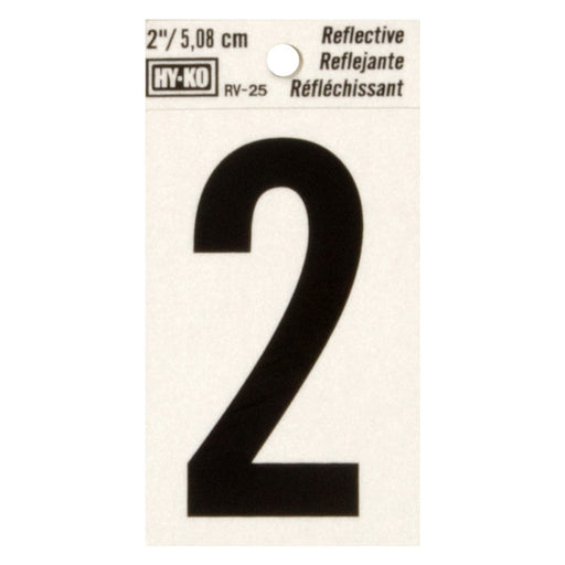 2" Reflective Number 2 (10 pcs.)