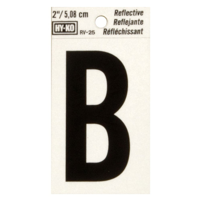 2" Reflective Letter B (10 pcs.)