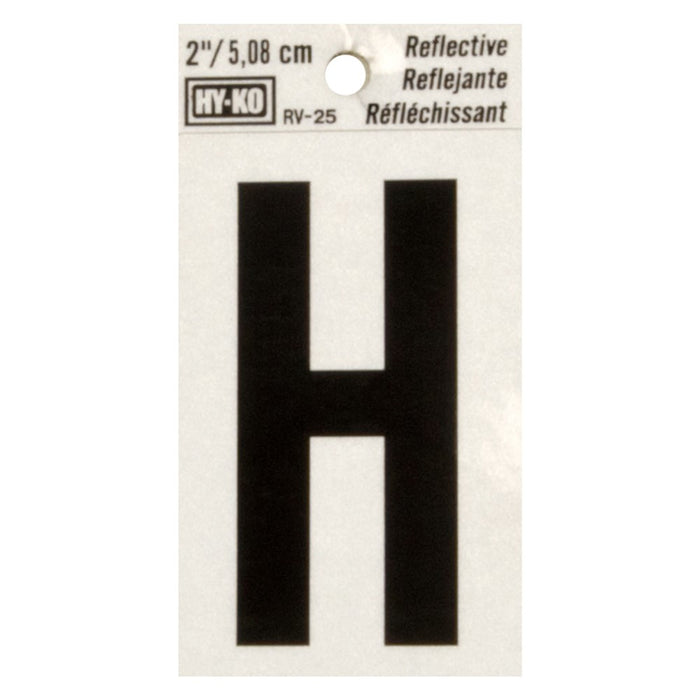 2" Reflective Letter H (10 pcs.)