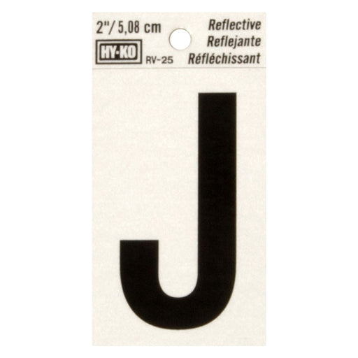 2" Reflective Letter J (10 pcs.)