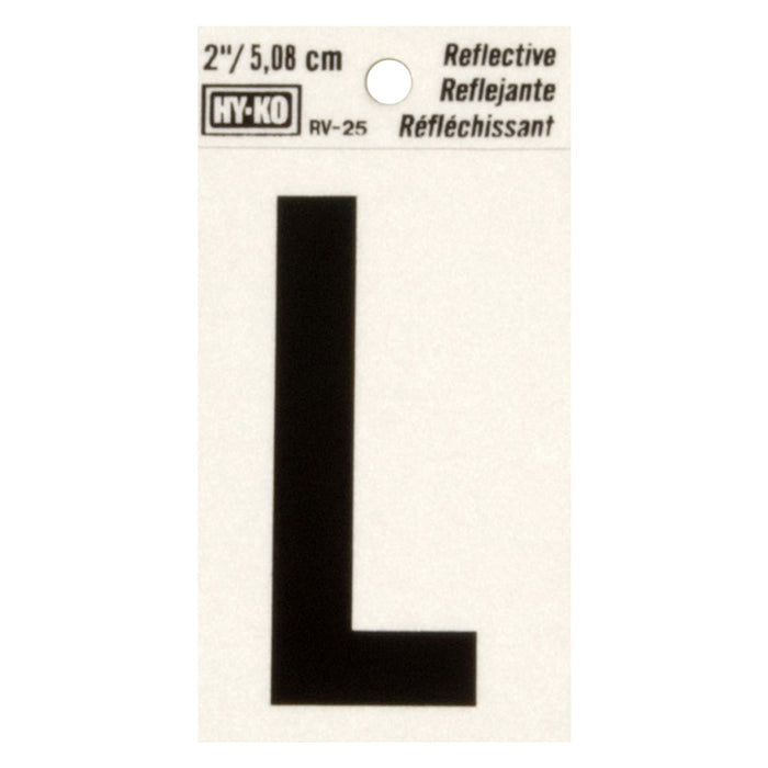 2" Reflective Letter L (10 pcs.)