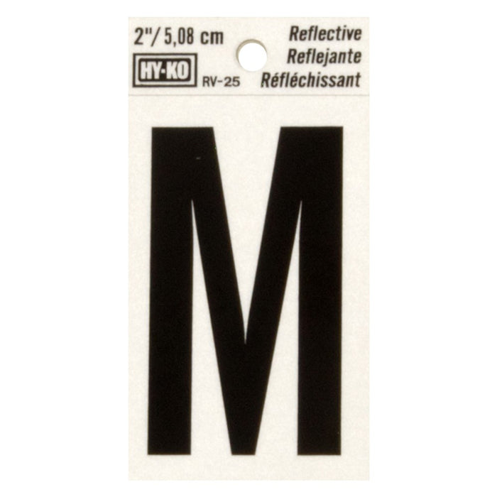 2" Reflective Letter M (10 pcs.)