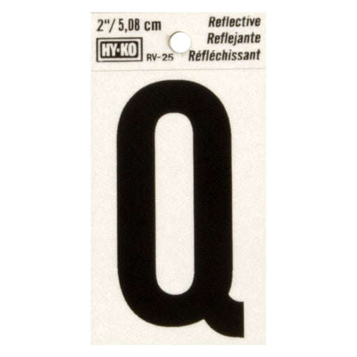 2" Reflective Letter Q (10 pcs.)