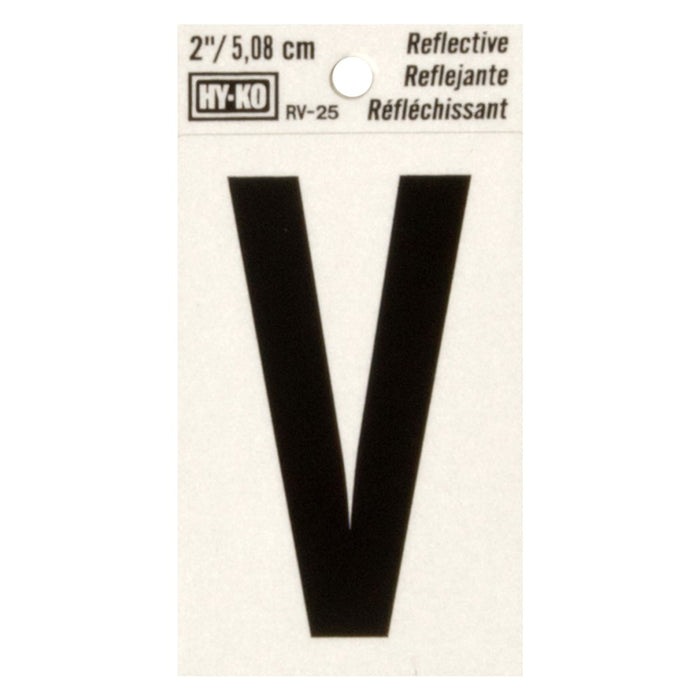 2" Reflective Letter V (10 pcs.)