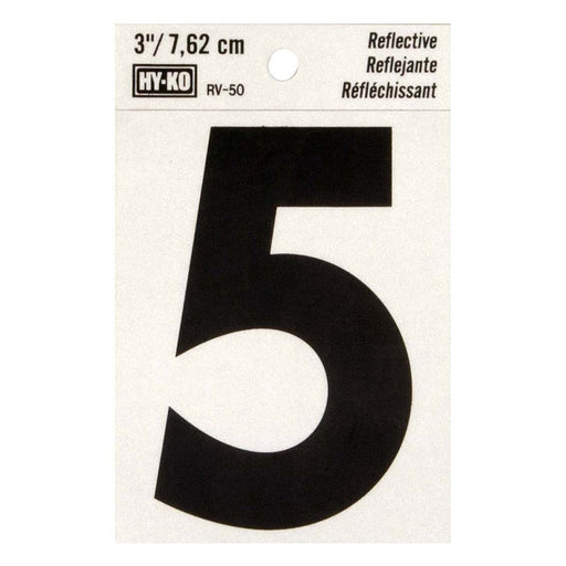 3" Reflective Number 5 (10 pcs.)