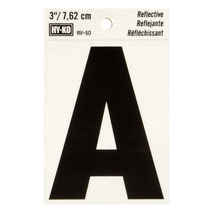 3" Reflective Letter A (10 pcs.)