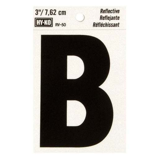 3" Reflective Letter B (10 pcs.)