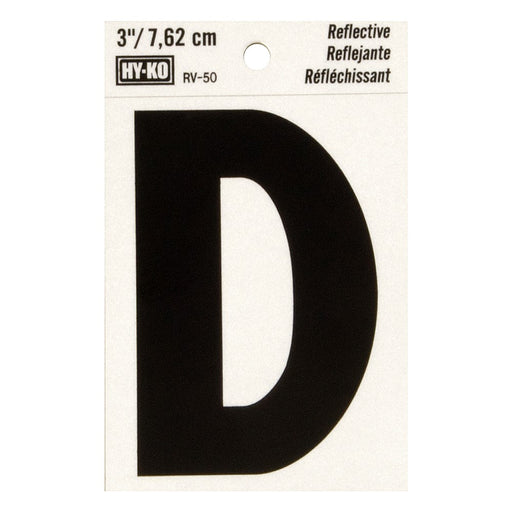 3" Reflective Letter D (10 pcs.)