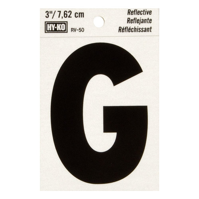 3" Reflective Letter G (10 pcs.)