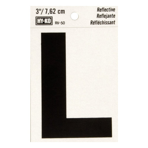 3" Reflective Letter L (10 pcs.)