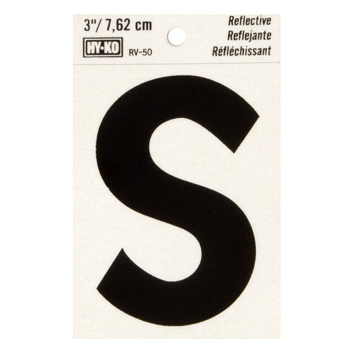 3" Reflective Letter S (10 pcs.)