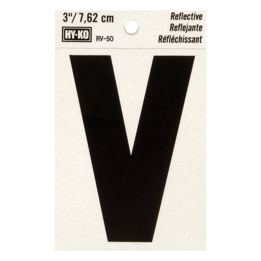 3" Reflective Letter V (10 pcs.)