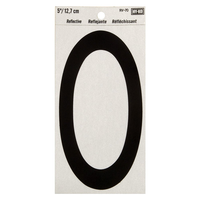 5" Reflective Number 0 (10 pcs.)