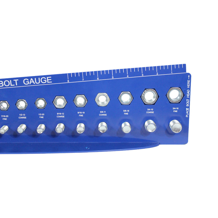 Standard SAE Bolt Gauge Check a Thread Nut Fastener Size Tool