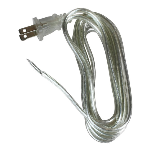 8' Silver Lamp Cord 18-2 SPT1 (1 pc.)