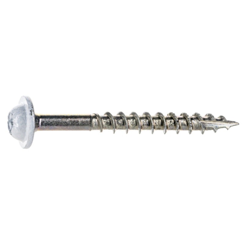 9 x 1-3/4" Star Drive White SaberDrive® Cabinet Screws