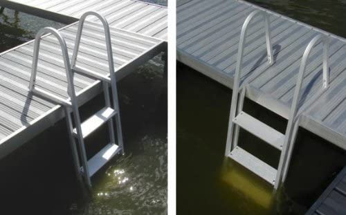 4-Step Heavy Duty Pontoon Dock Anodized Aluminum Ladder